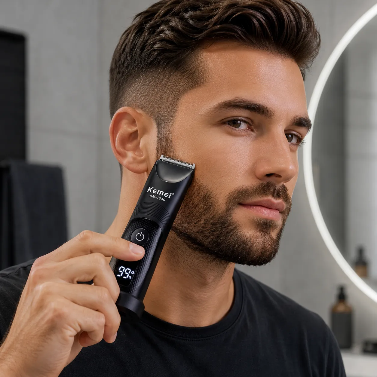 Kemei KM-Waterproof Hair Clipper 4